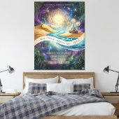 Inner Sanctuary: Een Visuele Adem van Verse Lucht Canvas Afdruk (Insitu (Slaapkamer))