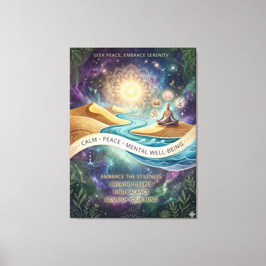 Inner Sanctuary: Een Visuele Adem van Verse Lucht Canvas Afdruk (Voorkant)