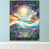 Inner Sanctuary: Een Visuele Adem van Verse Lucht Canvas Afdruk (Insitu (Houten vloer))