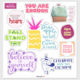 Inner Spark Custom-Cut Vinyl Affirmatie Stickers