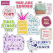 Inner Spark Custom-Cut Vinyl Affirmatie Stickers (Voorkant)