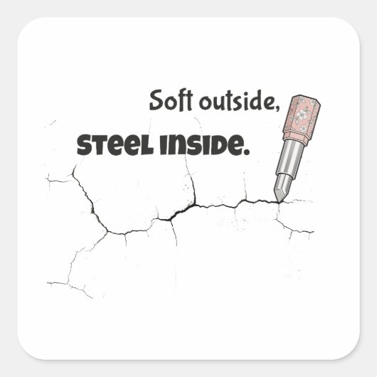 Inner Strength Inspirational Quote Sticker (Voorkant)