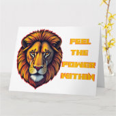 Inner Strength Unleashed Kaart (Gele Bloem)