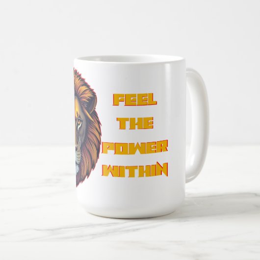 Inner Strength Unleashed Koffiemok (Voorkant rechts)