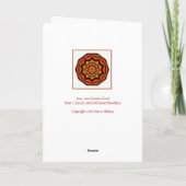 Inner Sun Passion Mandala Birthday Card Kaart (Achterkant)