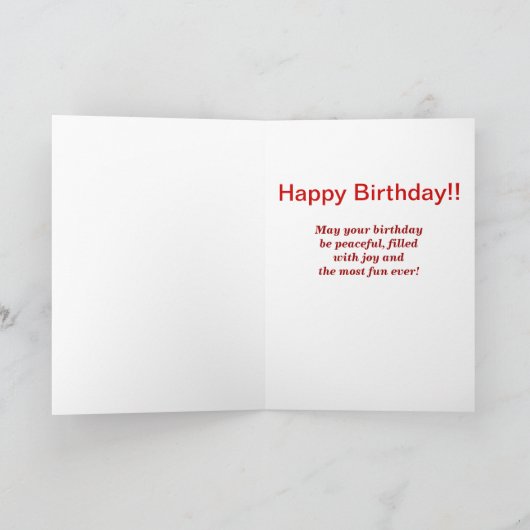 Inner Sun Passion Mandala Birthday Card Kaart (Binnen)