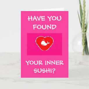 Inner Sushi Valentine's Day Card Feestdagen Kaart