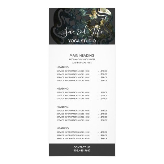 Inner Temple Mandala Reclamekaart (Voorkant)