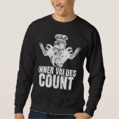 Inner Values Count Car Mechanic car guy Garage aut Trui (Voorkant)