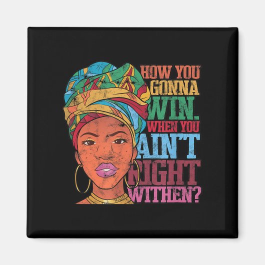 Inner - Victory - Truth Uni-adults - Black - Small Magneet (Voorkant)