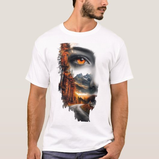 Inner Wilderness – Surreal Nature Portrait T-Shirt (Voorkant)