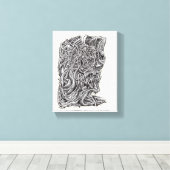 Innerbeastman, inkttekening canvas afdruk (Insitu (Houten vloer))