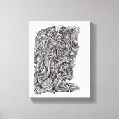 Innerbeastman, inkttekening canvas afdruk (Voorkant)