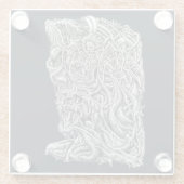 Innerbeastman, inkttekening glazen onderzetter (Achterkant)