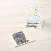 Innerbeastman, inkttekening kartonnen onderzetters (Insitu)