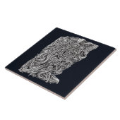 Innerbeastman, inkttekening tegeltje (Zijkant)