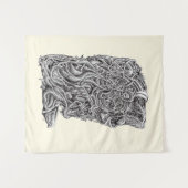 Innerbeastman, inkttekening wandkleed (Voorkant (horizontaal))