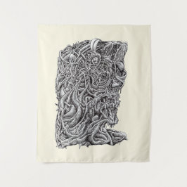 Innerbeastman, inkttekening wandkleed