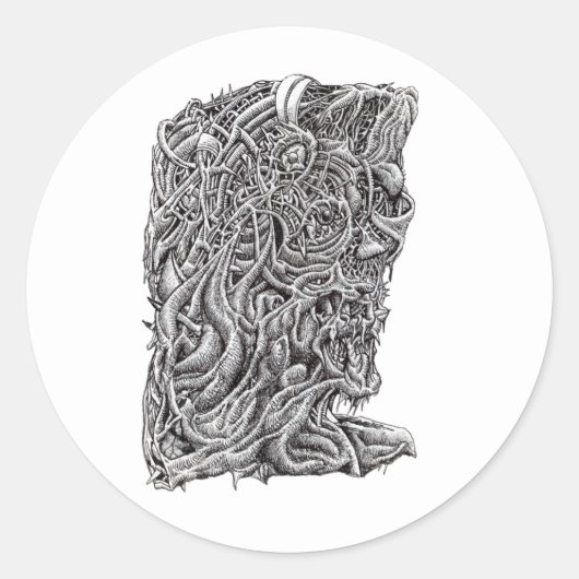 Innerbeastman Ronde Sticker (Voorkant)