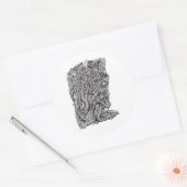 Innerbeastman Ronde Sticker (Envelop)