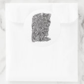 Innerbeastman Ronde Sticker (Tas)