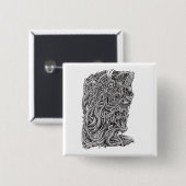 Innerbeastman Vierkante Button 5,1 Cm (Voorkant /achterkant)