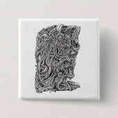 Innerbeastman Vierkante Button 5,1 Cm (Voorkant)