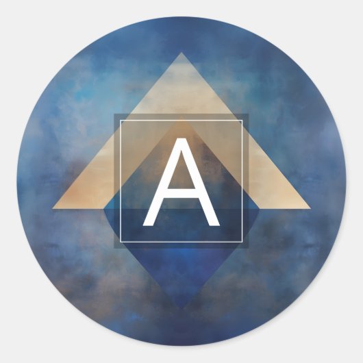 Innerlijke Afstemming | Minimaal Design Ronde Sticker (Voorkant)