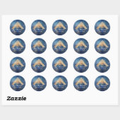 Innerlijke Afstemming | Minimaal Design Ronde Sticker (Vel)