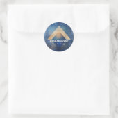 Innerlijke Afstemming | Minimaal Design Ronde Sticker (Tas)