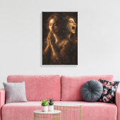 Innerlijke Dualiteit: Het Stille en het Geziene Ca Canvas Afdruk (Insitu (Woonkamer))