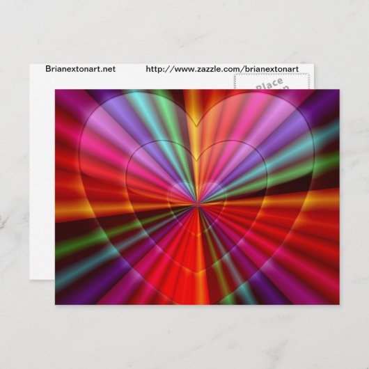 Innerlijke liefde briefkaart (Voorkant / Achterkant)