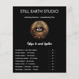 Innerlijke Oracle Derde Oog Ontwerp Flyer