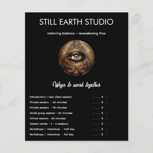 Innerlijke Oracle | Derde Oog Ontwerp Flyer (Voorkant)