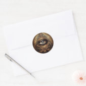 Innerlijke Oracle | Derde Oog Ontwerp Ronde Sticker (Envelop)