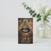 Innerlijke Oracle | Derde Oog Ontwerp Visitekaartje (Staand voorkant)