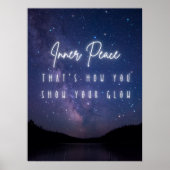 Innerlijke rust – Starry Glow Motivatie print (Voorkant)