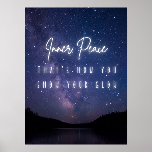 Innerlijke rust – Starry Glow Motivatie print (Voorkant)
