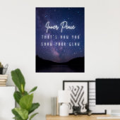 Innerlijke rust – Starry Glow Motivatie print (Thuiskantoor)
