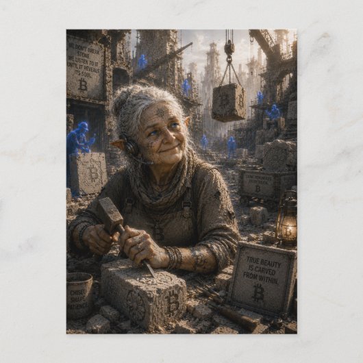 Innerlijke Schoonheid / Dispatcher / Steenhouwer Briefkaart (Voorkant)