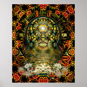 Innerlijke schoonheid psychedelische poster
