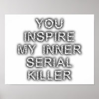 Innerlijke Seriemoordenaar Grappige Poster