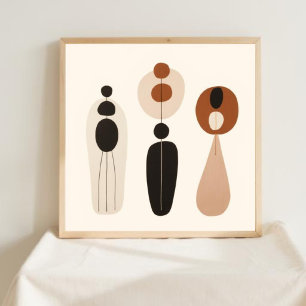 Innerlijke Stilte – Minimalistische Vrouwelijke Li Poster