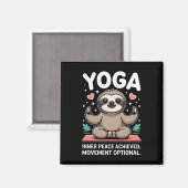 Innerlijke Vrede Bereikt Beweging Optionele Yoga L Magneet (Voorkant / Achterkant)