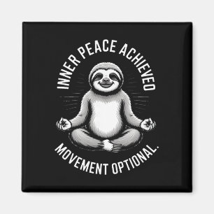 Innerlijke Vrede Bereikte Beweging Optionele Yoga Magneet