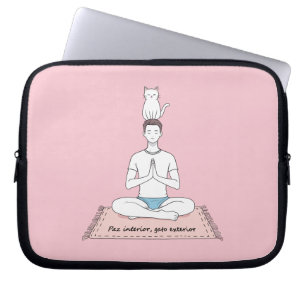 Innerlijke Vrede, Buitenkat Laptop Sleeve