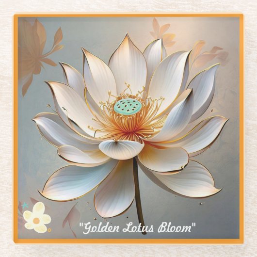 "Innerlijke vrede gevonden" Glazen Onderzetter (Voorkant)