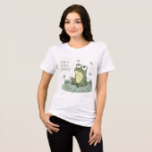 Innerlijke Vrede Meestal Kikker🐸Grappig Zen Desig Tri-Blend Shirt (Voorkant volledig)