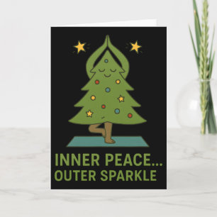 Innerlijke Vrede Uitwendige Glans Lieve Yoga Kerst Kaart