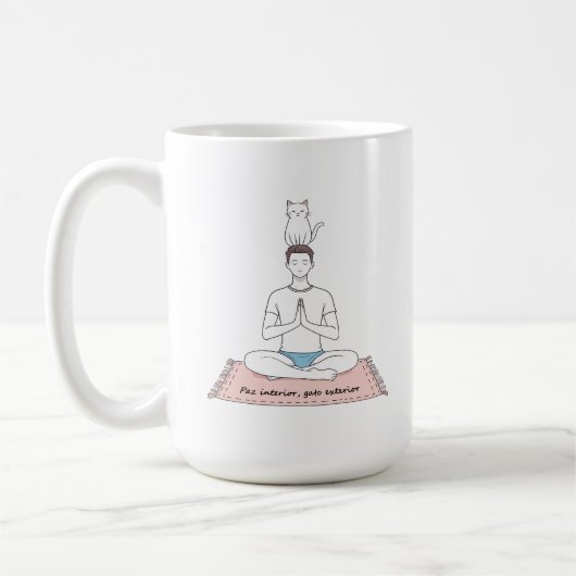 Innerlijke Vrede, Uitwendige Kat Koffiemok (Links)